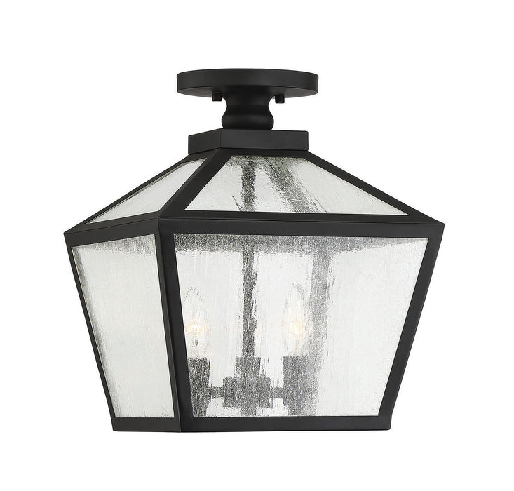 Savoy House 5-105-BK Three Light Flush Mount, Black