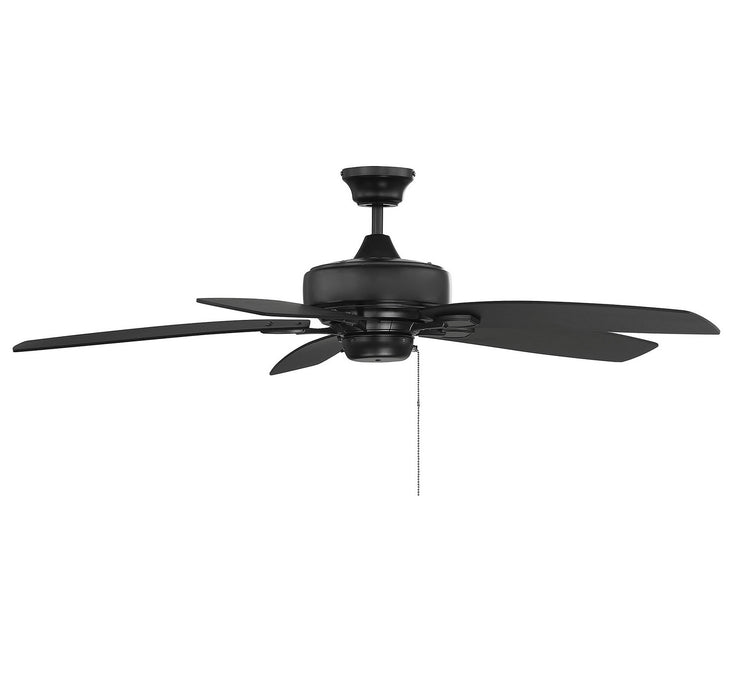 Meridian M2016MBK 52" Ceiling Fan, Matte Black