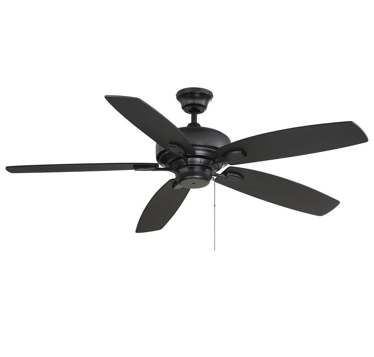 Meridian M2016MBK 52" Ceiling Fan, Matte Black