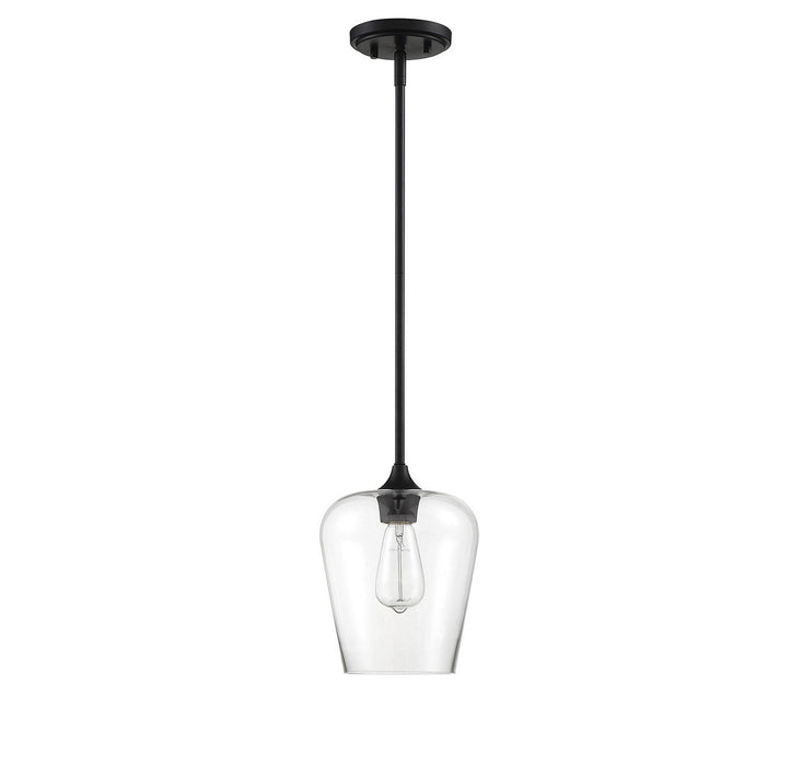 Savoy House 7-4036-1-BK One Light Pendant, Black
