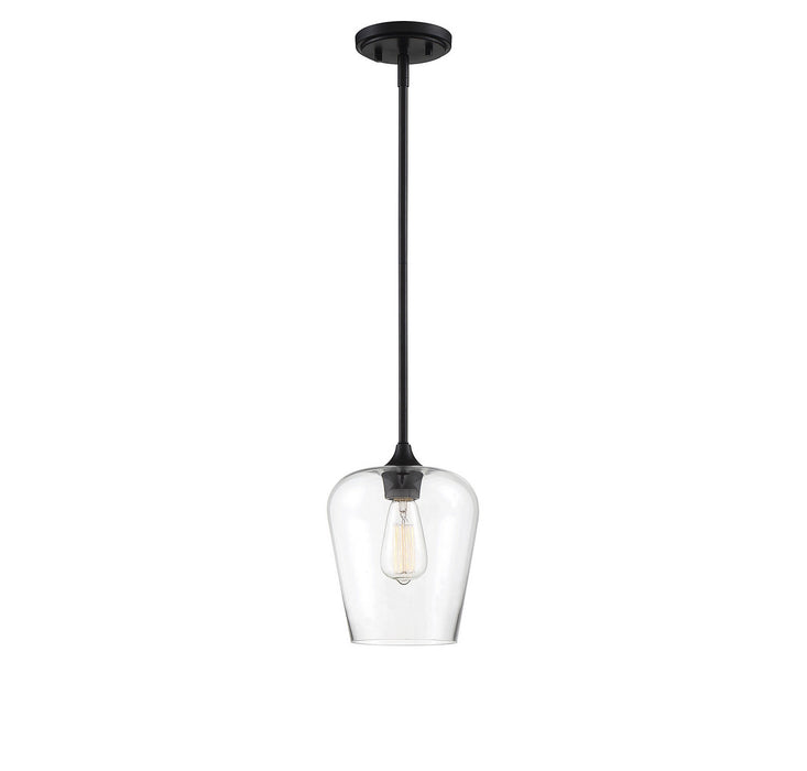 Savoy House 7-4036-1-BK One Light Pendant, Black