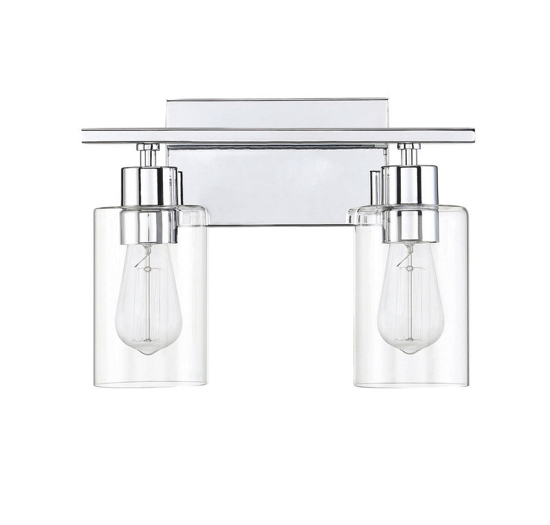 Savoy House 8-2149-2-11 Two Light Bath Bar, Polished Chrome