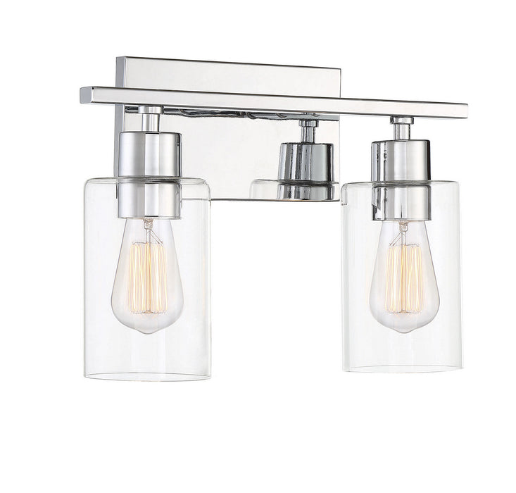 Savoy House 8-2149-2-11 Two Light Bath Bar, Polished Chrome