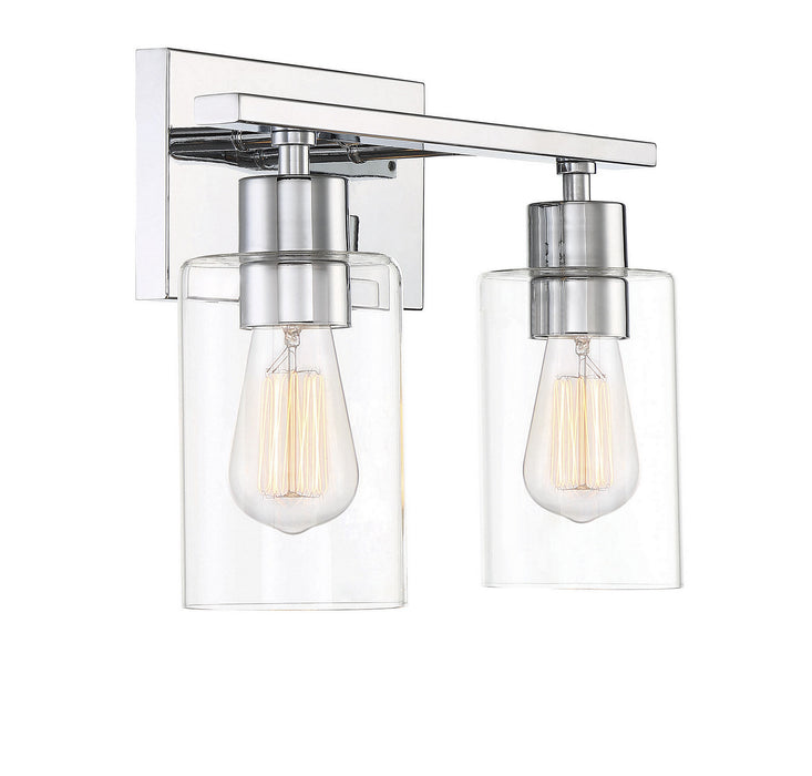 Savoy House 8-2149-2-11 Two Light Bath Bar, Polished Chrome