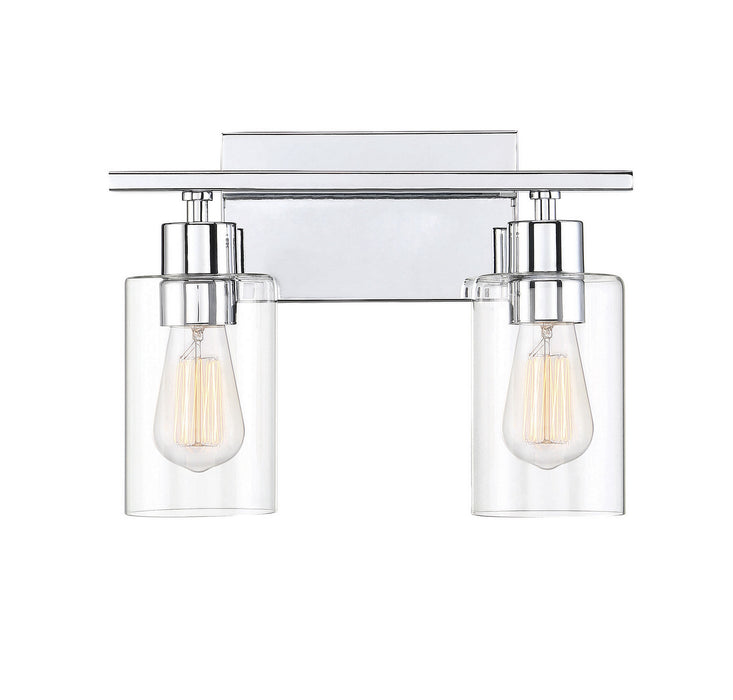 Savoy House 8-2149-2-11 Two Light Bath Bar, Polished Chrome