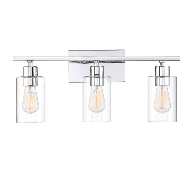 Savoy House 8-2149-3-11 Three Light Bath Bar, Polished Chrome