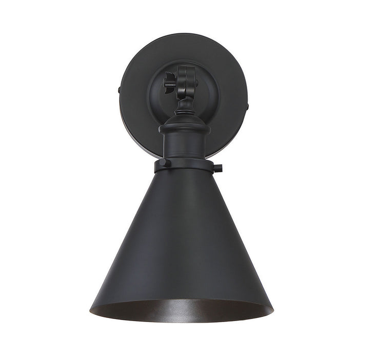 Savoy House 9-0901-1-89 One Light Wall Sconce, Matte Black