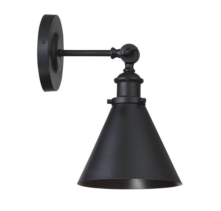 Savoy House 9-0901-1-89 One Light Wall Sconce, Matte Black