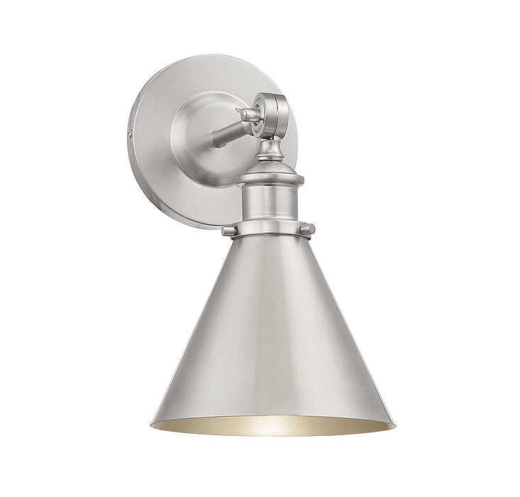 Savoy House 9-0901-1-SN One Light Wall Sconce, Satin Nickel