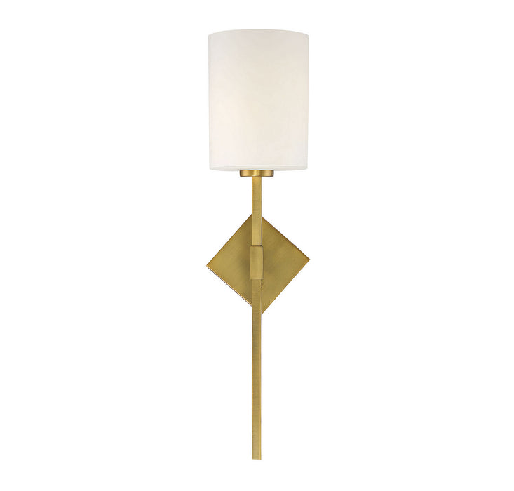 Savoy House 9-0902-1-322 One Light Wall Sconce, Warm Brass