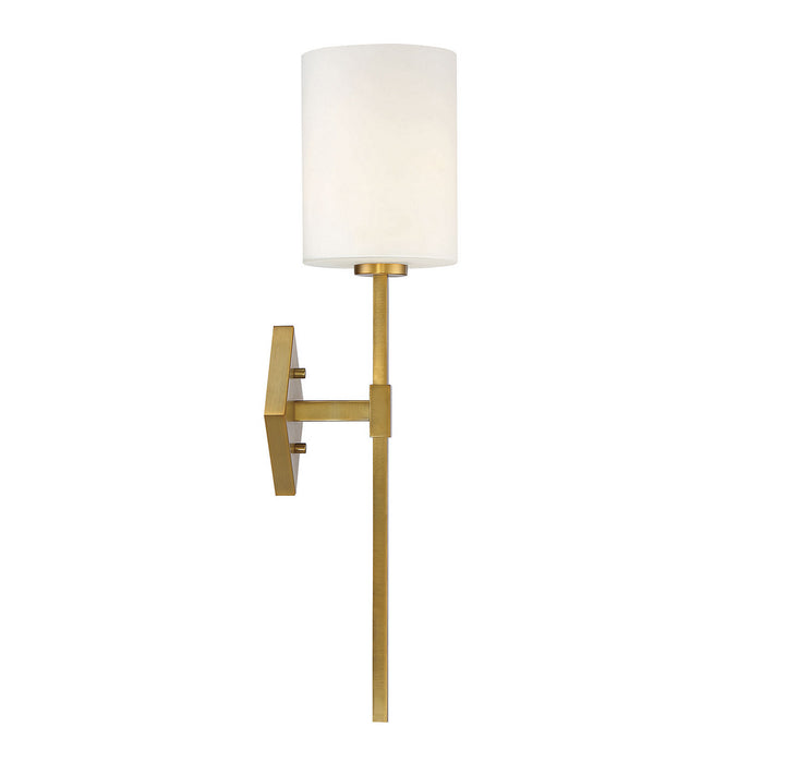 Savoy House 9-0902-1-322 One Light Wall Sconce, Warm Brass