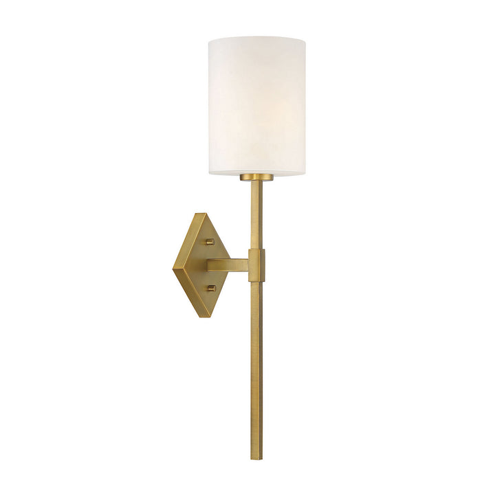 Savoy House 9-0902-1-322 One Light Wall Sconce, Warm Brass
