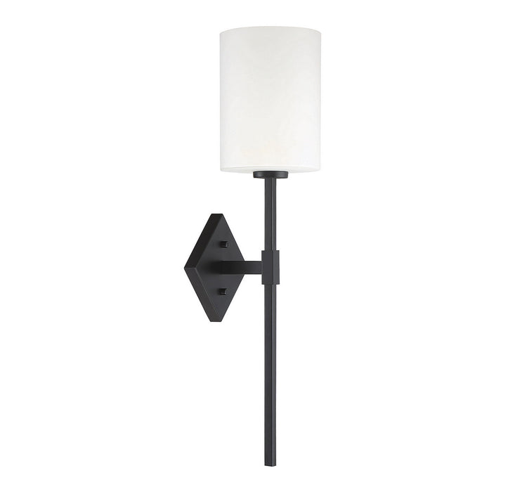Savoy House 9-0902-1-89 One Light Wall Sconce, Matte Black