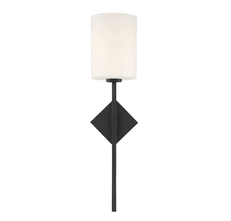 Savoy House 9-0902-1-89 One Light Wall Sconce, Matte Black