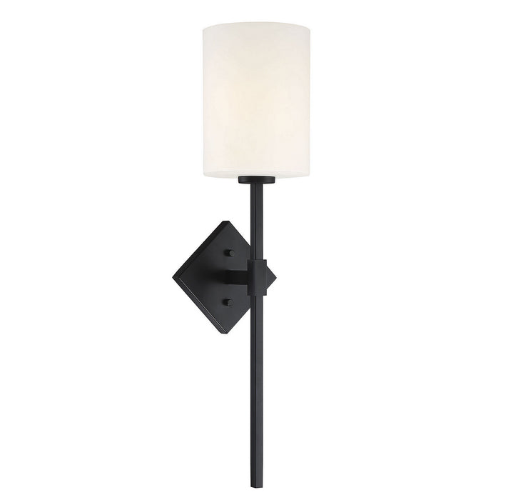 Savoy House 9-0902-1-89 One Light Wall Sconce, Matte Black