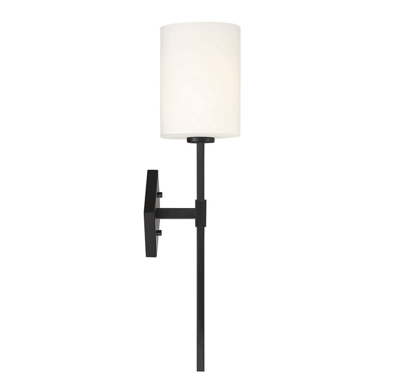Savoy House 9-0902-1-89 One Light Wall Sconce, Matte Black