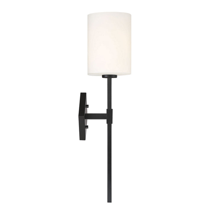 Savoy House 9-0902-1-89 One Light Wall Sconce, Matte Black
