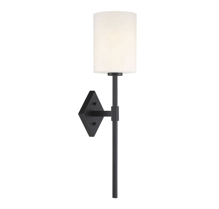 Savoy House 9-0902-1-89 One Light Wall Sconce, Matte Black