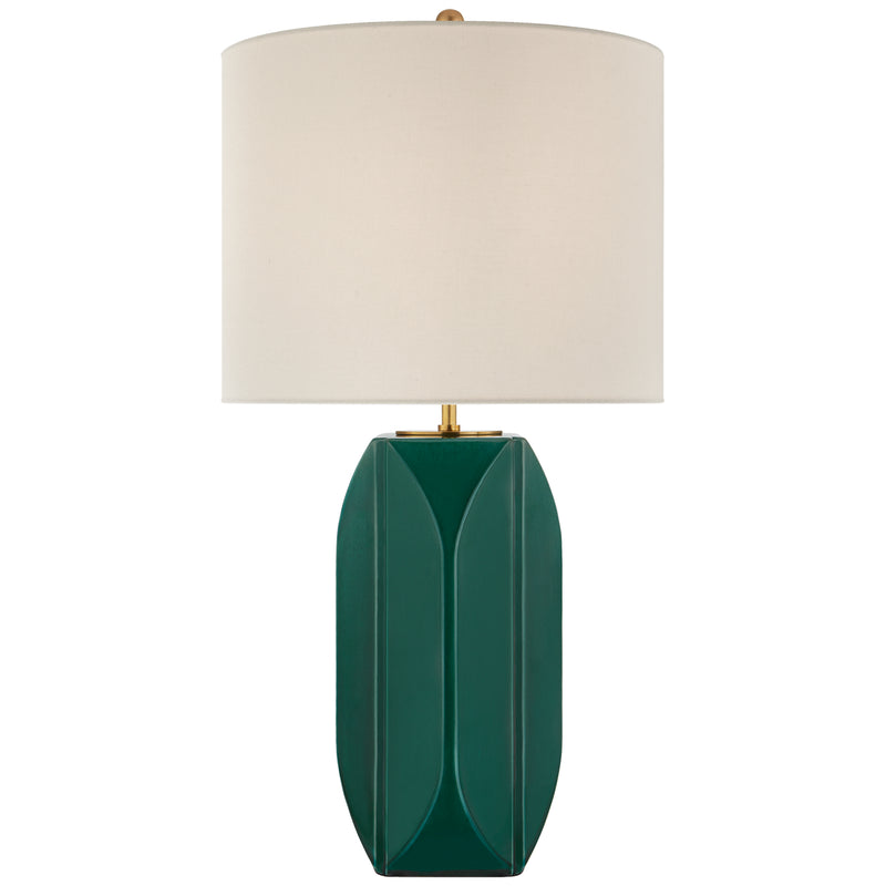Visual Comfort Signature KS 3630EGC-L One Light Table Lamp, Emerald Crackle
