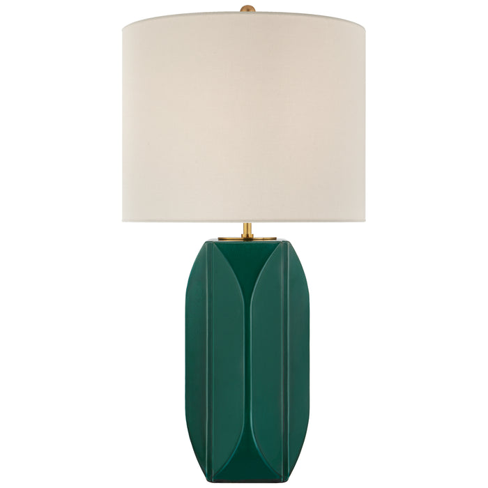 Visual Comfort Signature KS 3630EGC-L One Light Table Lamp, Emerald Crackle