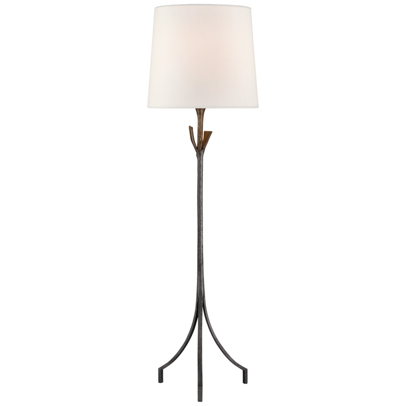 Visual Comfort Signature ARN 1080AI-L One Light Floor Lamp, Aged Iron