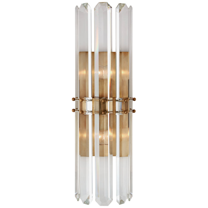 Visual Comfort Signature ARN 2125HAB Two Light Wall Sconce, Hand-Rubbed Antique Brass