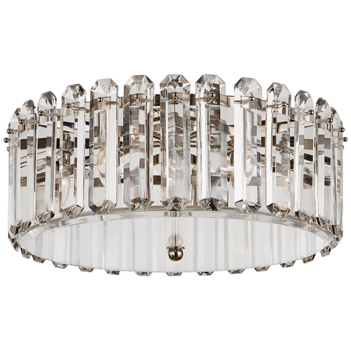 Visual Comfort Signature ARN 4126PN Five Light Flush Mount, Polished Nickel