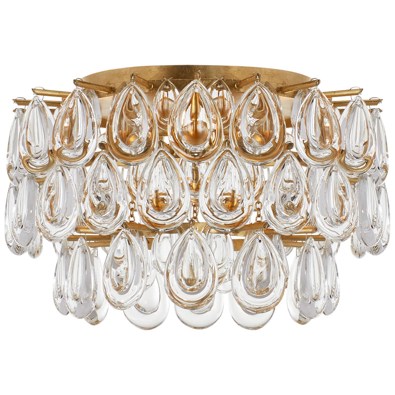 Visual Comfort Signature ARN 4170G-CG Three Light Flush Mount, Gild