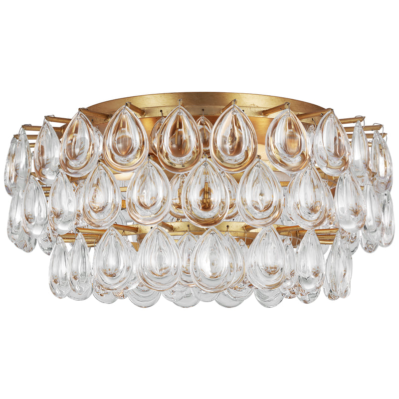 Visual Comfort Signature ARN 4171G-CG Four Light Flush Mount, Gild