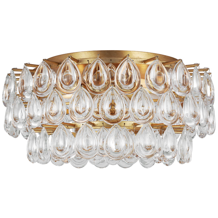 Visual Comfort Signature ARN 4171G-CG Four Light Flush Mount, Gild