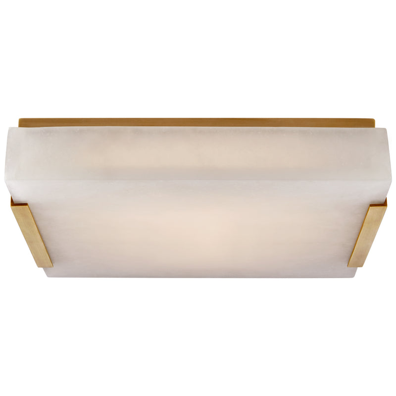Visual Comfort Signature KW 4113AB-ALB LED Flush Mount, Antique-Burnished Brass