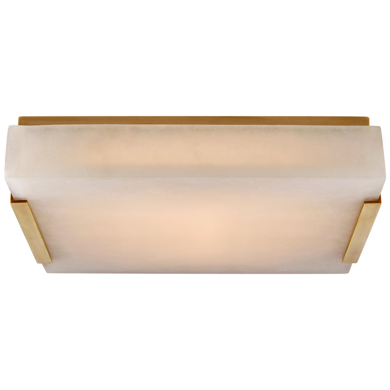 Visual Comfort Signature KW 4113AB-ALB LED Flush Mount, Antique-Burnished Brass