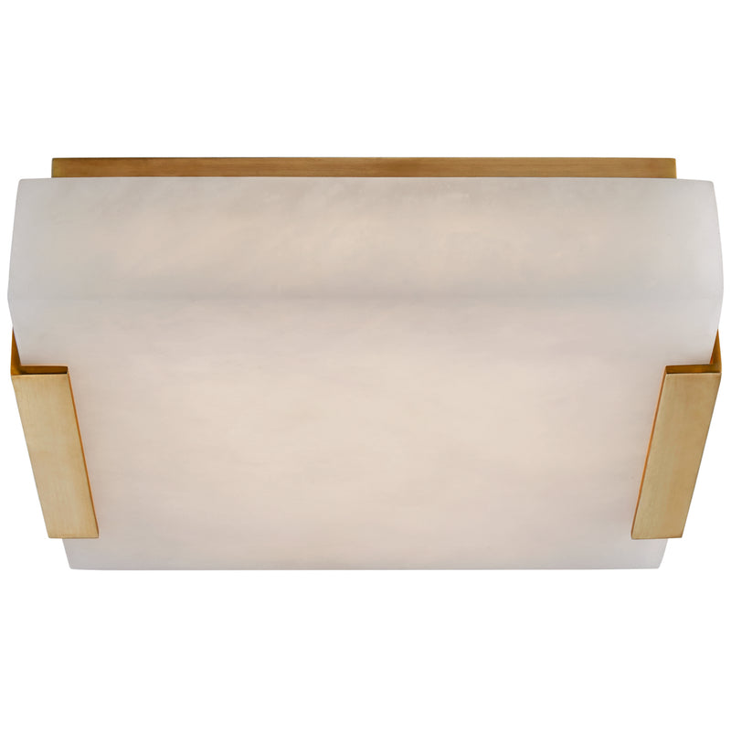Visual Comfort Signature KW 4114AB-ALB LED Flush Mount, Antique-Burnished Brass