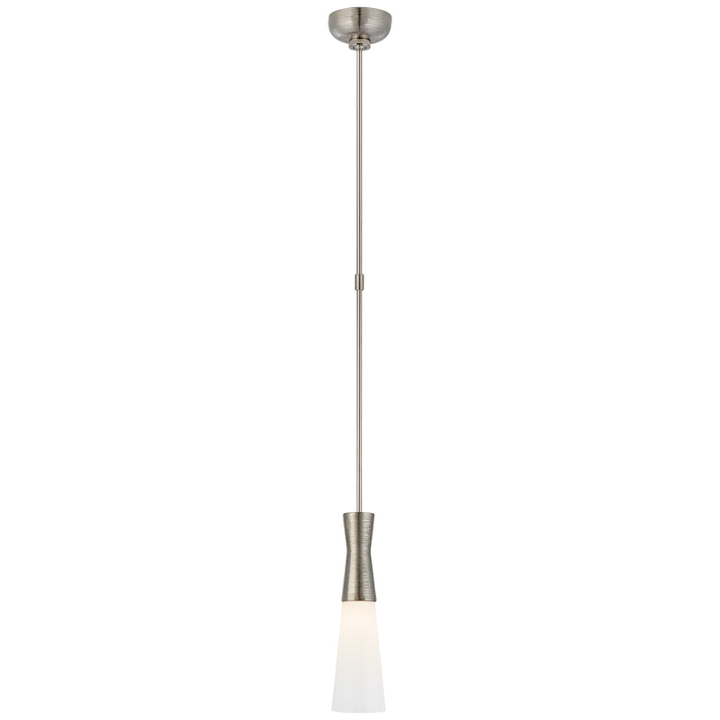 Visual Comfort Signature KW 5531PN-WG One Light Pendant, Polished Nickel