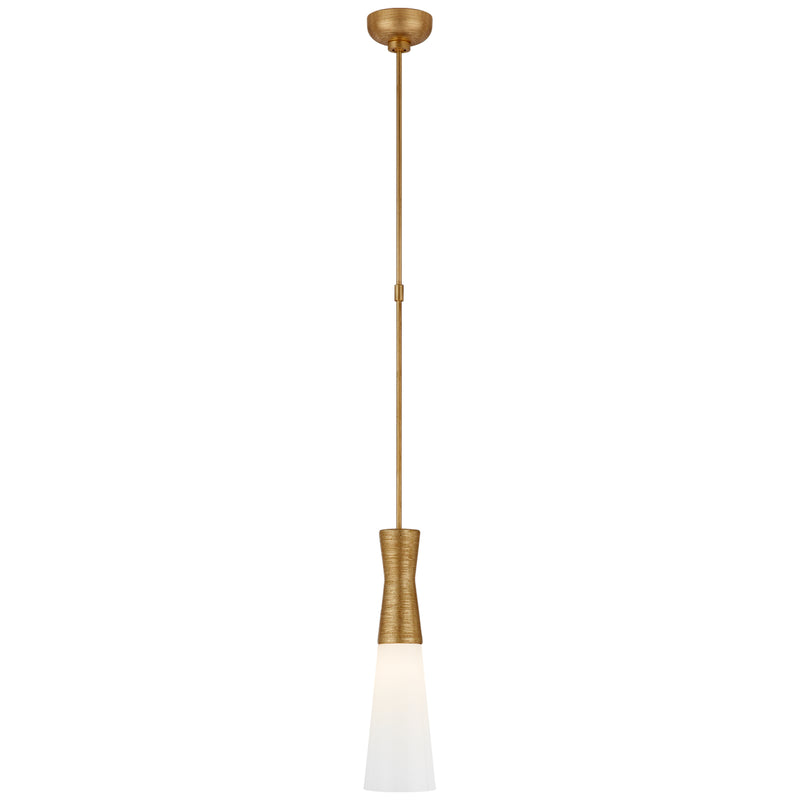 Visual Comfort Signature KW 5533G-WG One Light Pendant, Gild