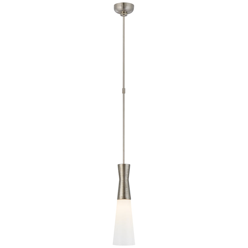 Visual Comfort Signature KW 5533PN-WG One Light Pendant, Polished Nickel
