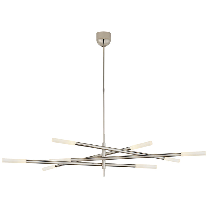 Visual Comfort Signature KW 5589PN-EC LED Chandelier, Polished Nickel