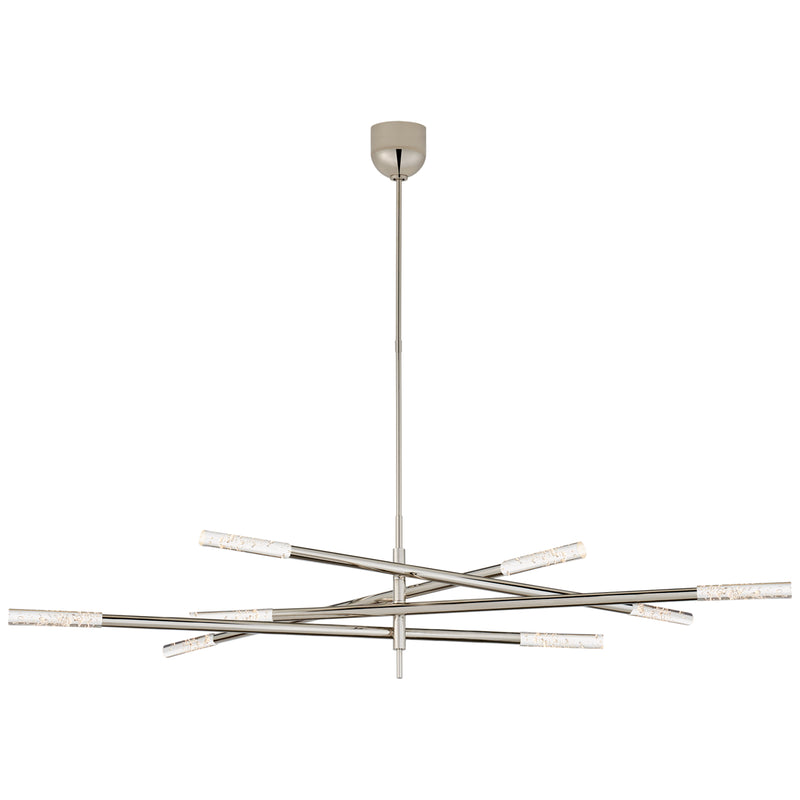 Visual Comfort Signature KW 5589PN-SG LED Chandelier, Polished Nickel