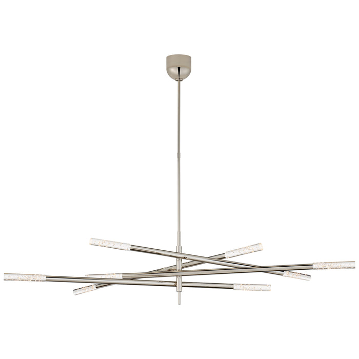 Visual Comfort Signature KW 5589PN-SG LED Chandelier, Polished Nickel
