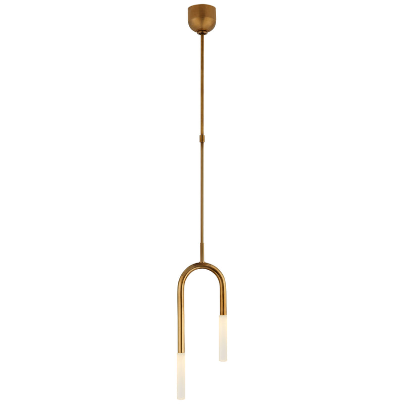 Visual Comfort Signature KW 5590AB-EC LED Pendant, Antique-Burnished Brass