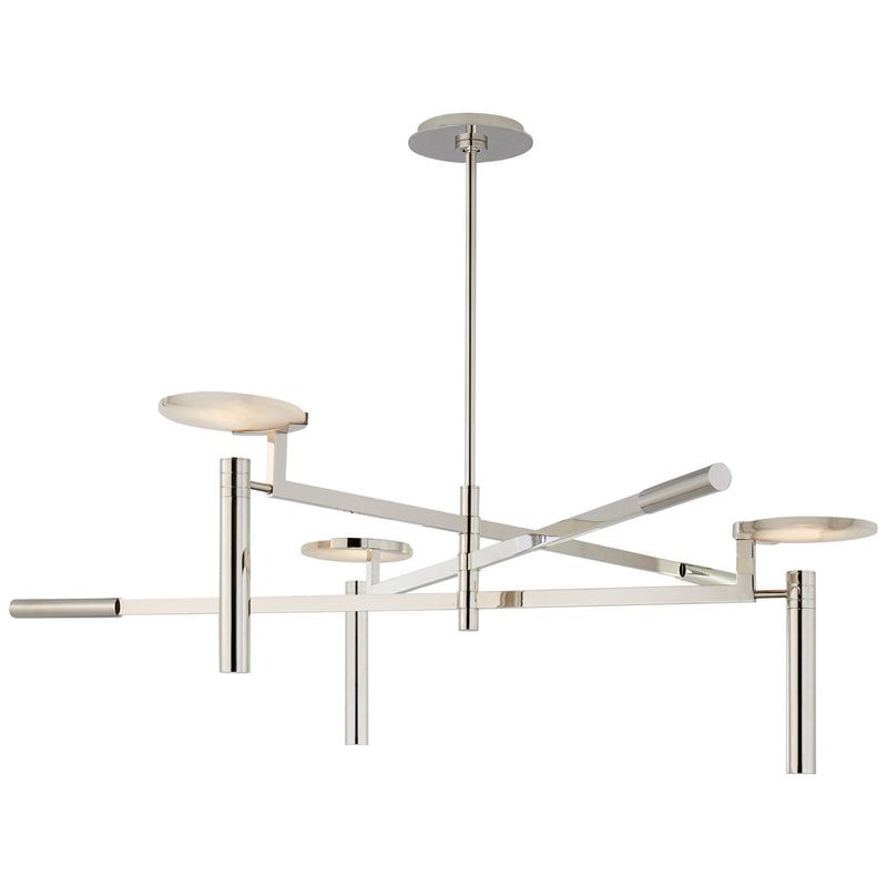 Visual Comfort Signature KW 5602PN-ALB LED Chandelier, Polished Nickel