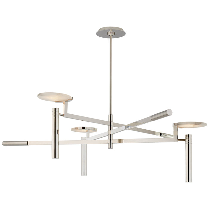 Visual Comfort Signature KW 5602PN-ALB LED Chandelier, Polished Nickel