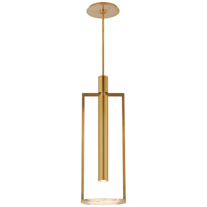 Visual Comfort Signature KW 5612AB-ALB LED Pendant, Antique-Burnished Brass