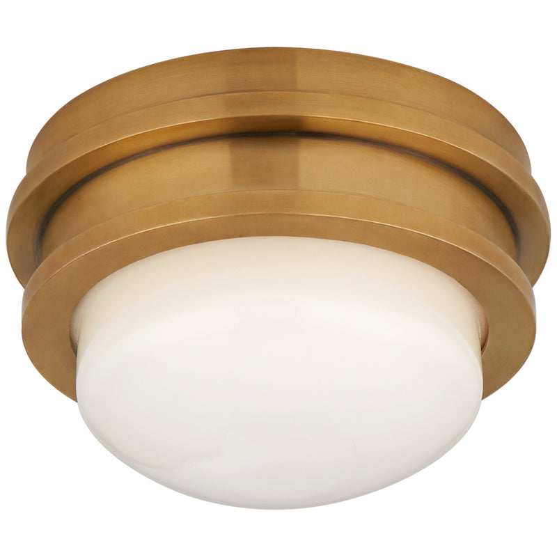 Visual Comfort Signature CHC 4600AB-WG LED Flush Mount, Antique-Burnished Brass