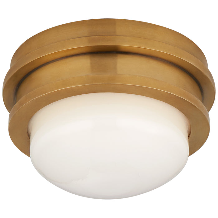 Visual Comfort Signature CHC 4600AB-WG LED Flush Mount, Antique-Burnished Brass