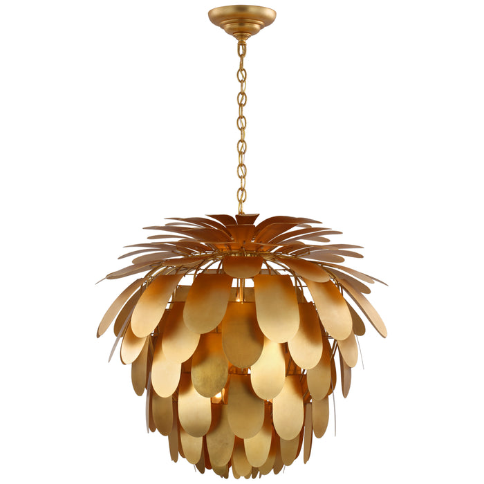 Visual Comfort Signature CHC 5158G Six Light Chandelier, Gild