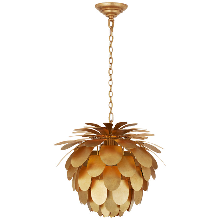 Visual Comfort Signature CHC 5163G One Light Chandelier, Gild