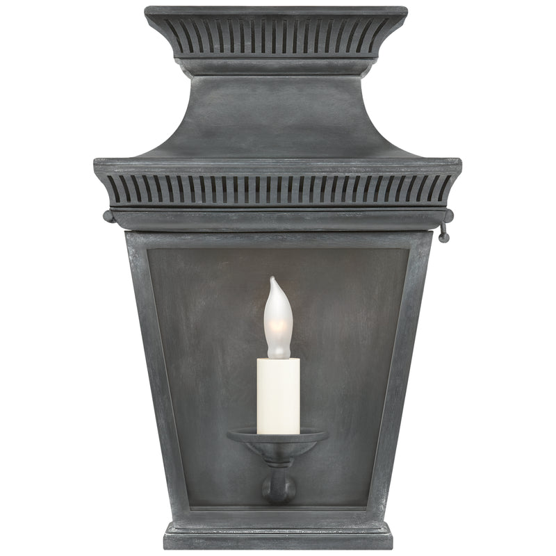 Visual Comfort Signature CHD 2945WZ-CG One Light Wall Lantern, Weathered Zinc