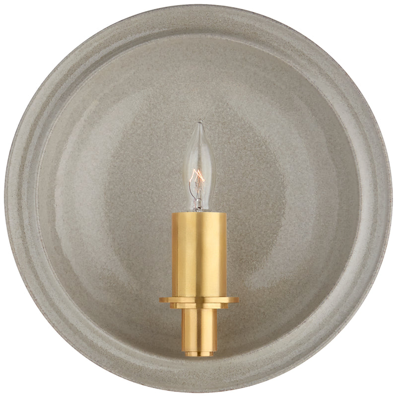 Visual Comfort Signature CS 2605SHG One Light Wall Sconce, Shellish Gray