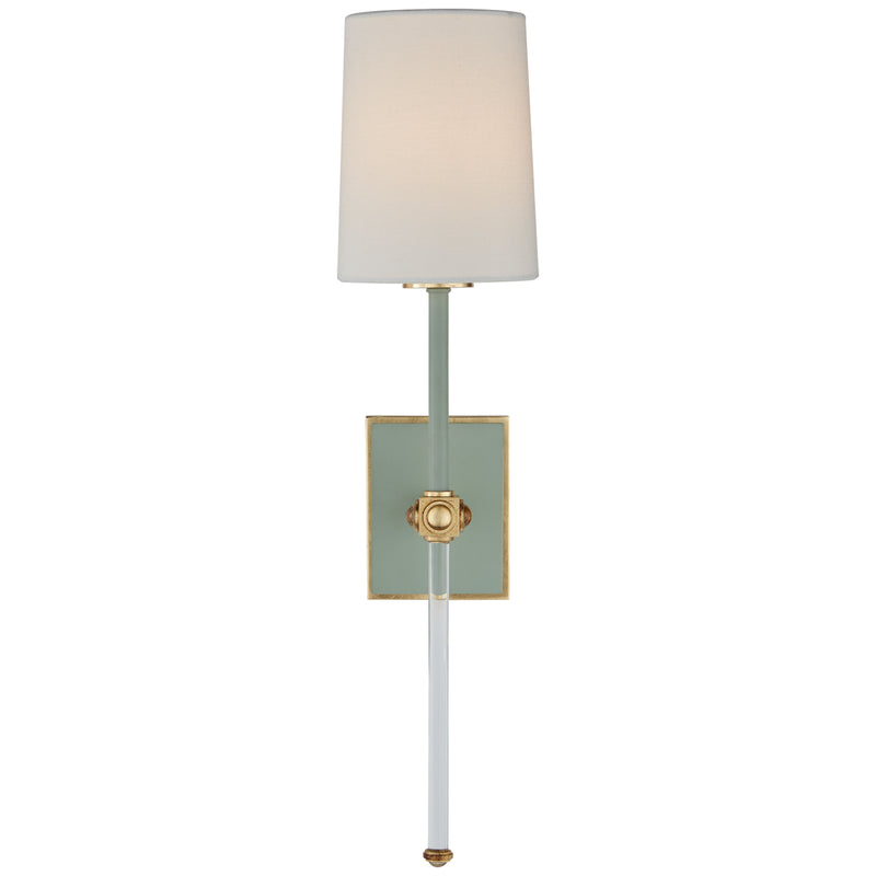 Visual Comfort Signature JN 2051CEL/CG-L One Light Wall Sconce, Celadon and Crystal